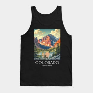 A Vintage Travel Illustration of the Rocky Mountain National Park - Colorado - US Tank Top